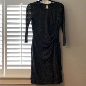 Dark gray cotton Ann Taylor dress